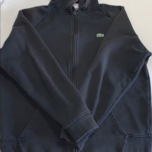 Lacoste Fleece black hoodie